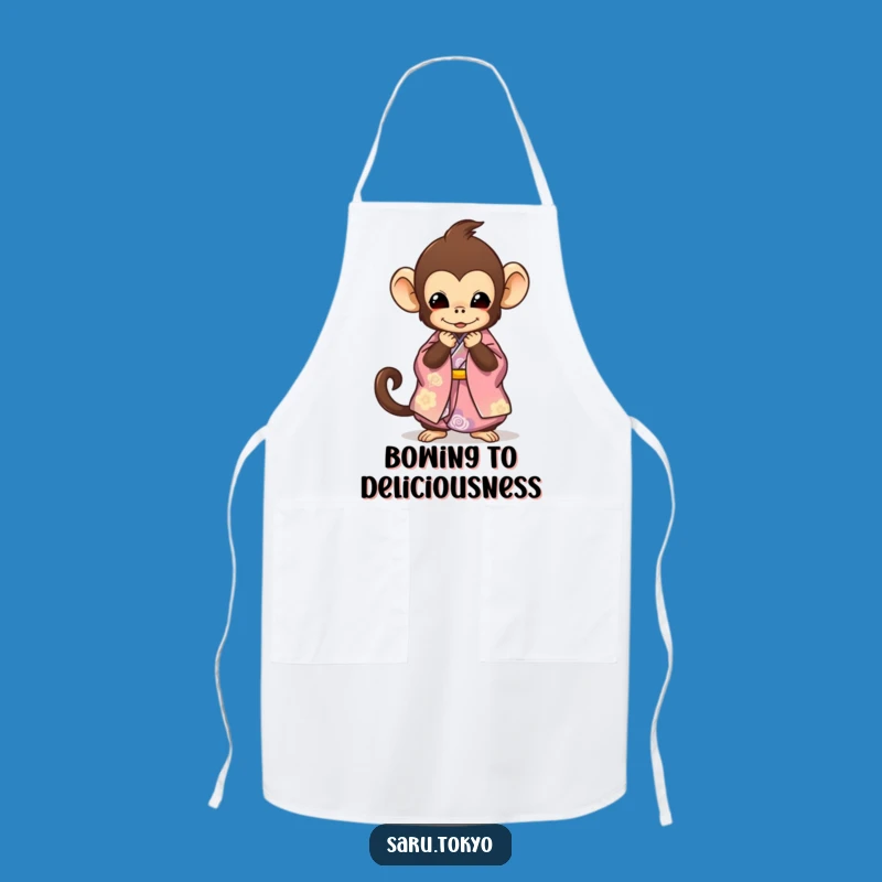 Funny Monkey Kimono Apron: Cook with Comical Grace and Style