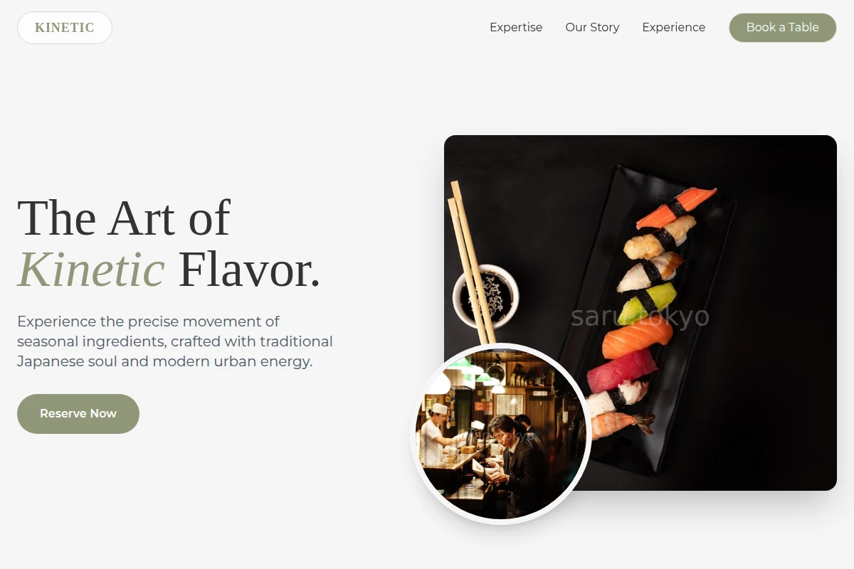 Kinetic Japanese Food