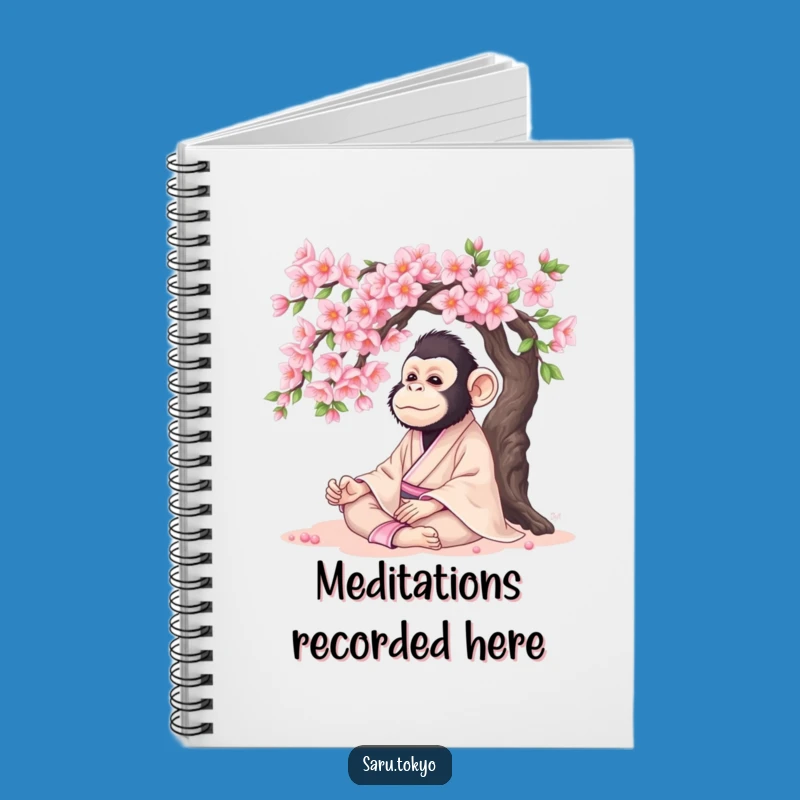 Funny Monkey Kimono Notebook: Jot Down Peaceful Thoughts with Zen